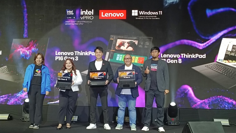 Lenovo Luncurkan Tiga Mobile Workstation Bertenaga Intel Core Ultra Gen 2 di Indonesia