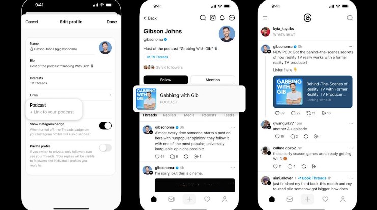 Fitur Baru Threads Permudah Kreator untuk Promosikan Podcast Mereka
