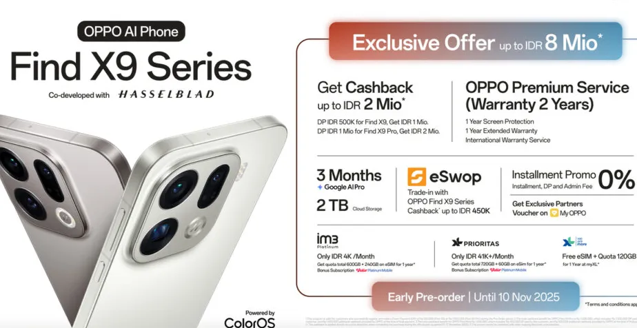 OPPO Find X9 Series Pre-Order: Keuntungan Eksklusif Menanti!