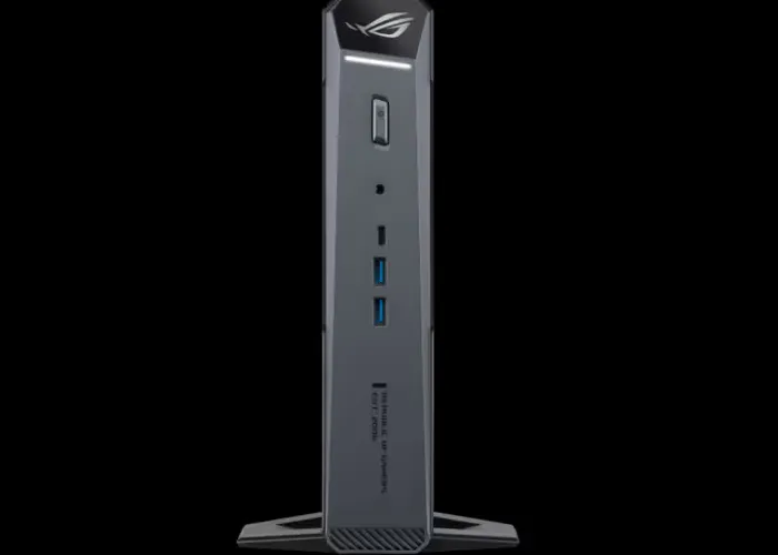 Interior ROG GR70 menunjukkan sistem pendinginan ROG QuietFlow dengan tiga kipas dan heatpipe