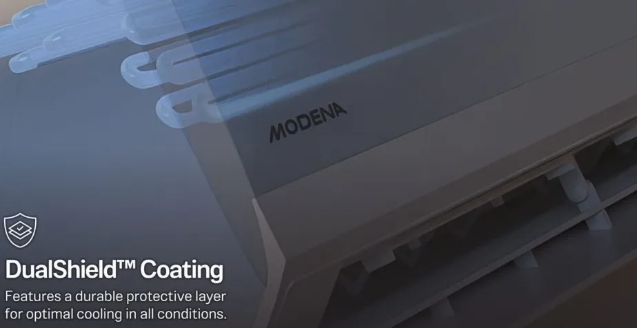 Teknologi Blue Fin Coating pada AC Modena yang melindungi dari karat