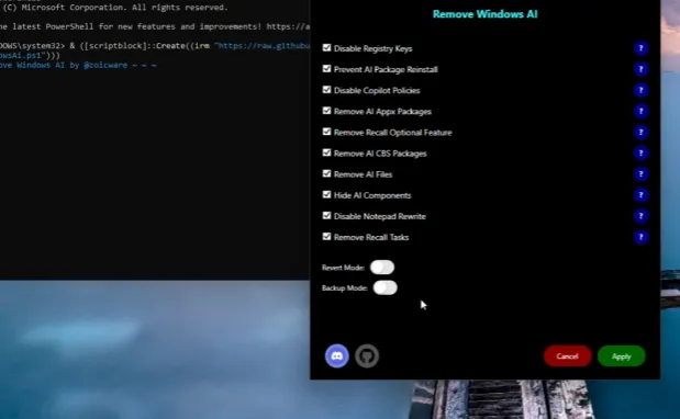 RemoveWindowsAI: Skrip Open Source untuk Hapus Fitur AI di Windows 11
