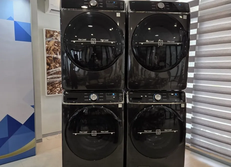 Pengering komersial Samsung DV14FG94GCGVSE berbahan bakar gas LPG untuk efisiensi biaya operasional