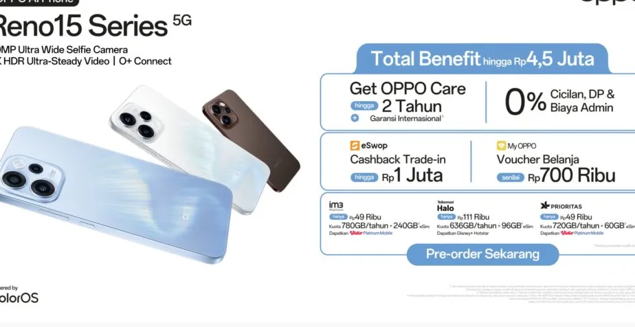 Desain Aurora OPPO Reno15