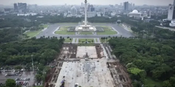 745 Personel Polisi Jaga Demo Driver Online di Monas, Cek Lokasi Aksinya