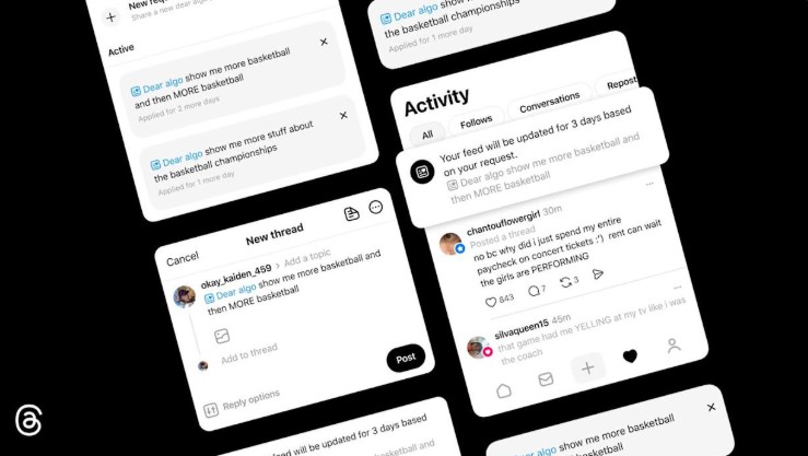 Threads Luncurkan Fitur Atur Rekomendasi Secara Real-Time