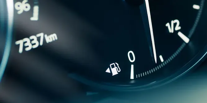 Fuel and odometer gauge