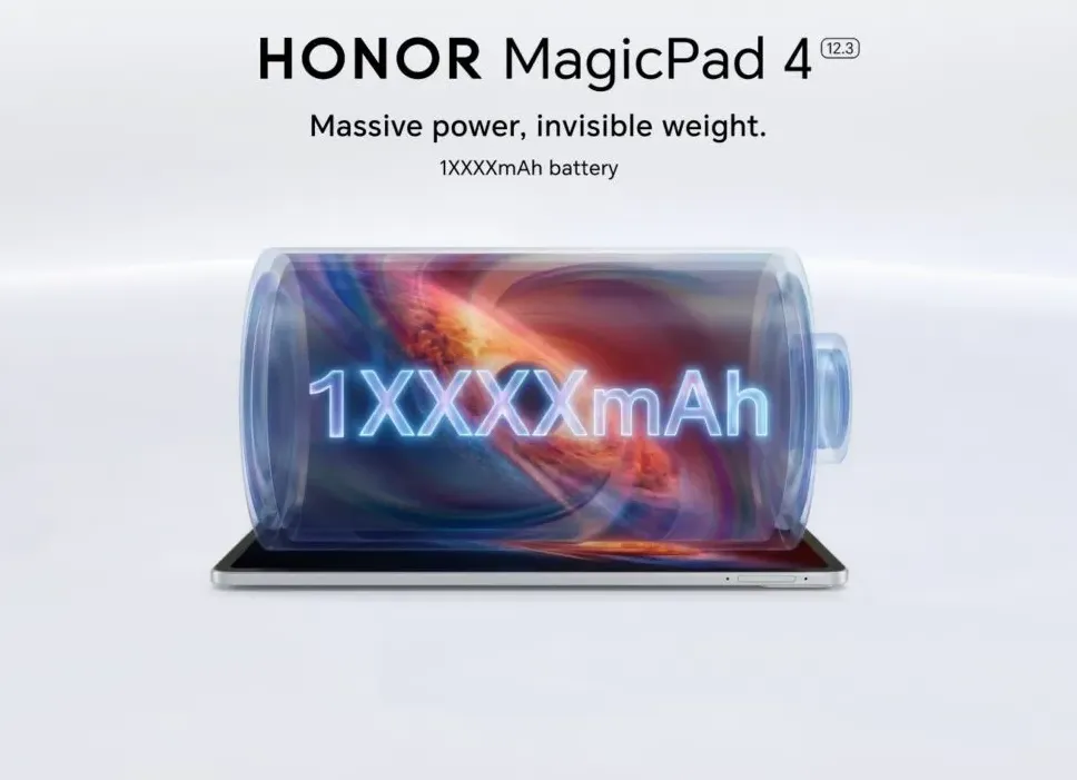 Perbandingan ketebalan Honor MagicPad 4 yang kurang dari 5mm