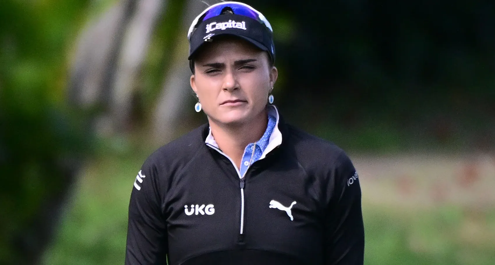 Lexi Thompson of the United States walks onto the first green during the final round of the LPGA Drive On Championship at Bradenton Country Club