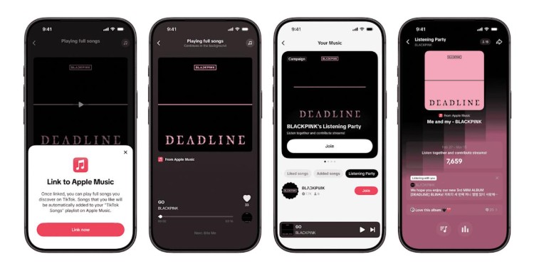 TikTok Hadirkan Fitur Play Full Song bagi Pengguna Apple Music