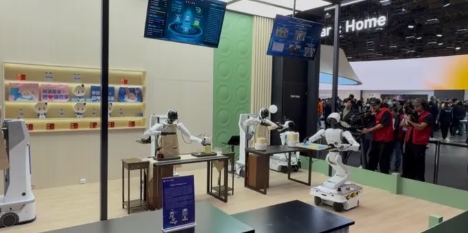 China Mobile's restaurant operation at MWC 2026