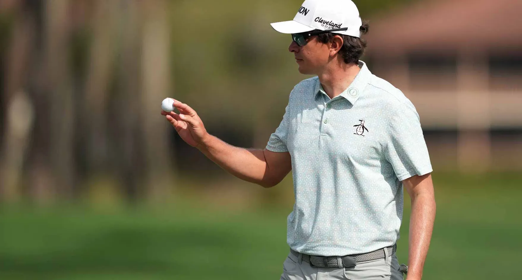 Nico Echavarria of Colombia acknowledges the crowd on the third green during the third round of the Cognizant Classic 2026 at PGA National Resort And Spa on February 28, 2026 in Palm Beach Gardens, Florida. (Photo by Raj Mehta/Getty Images)