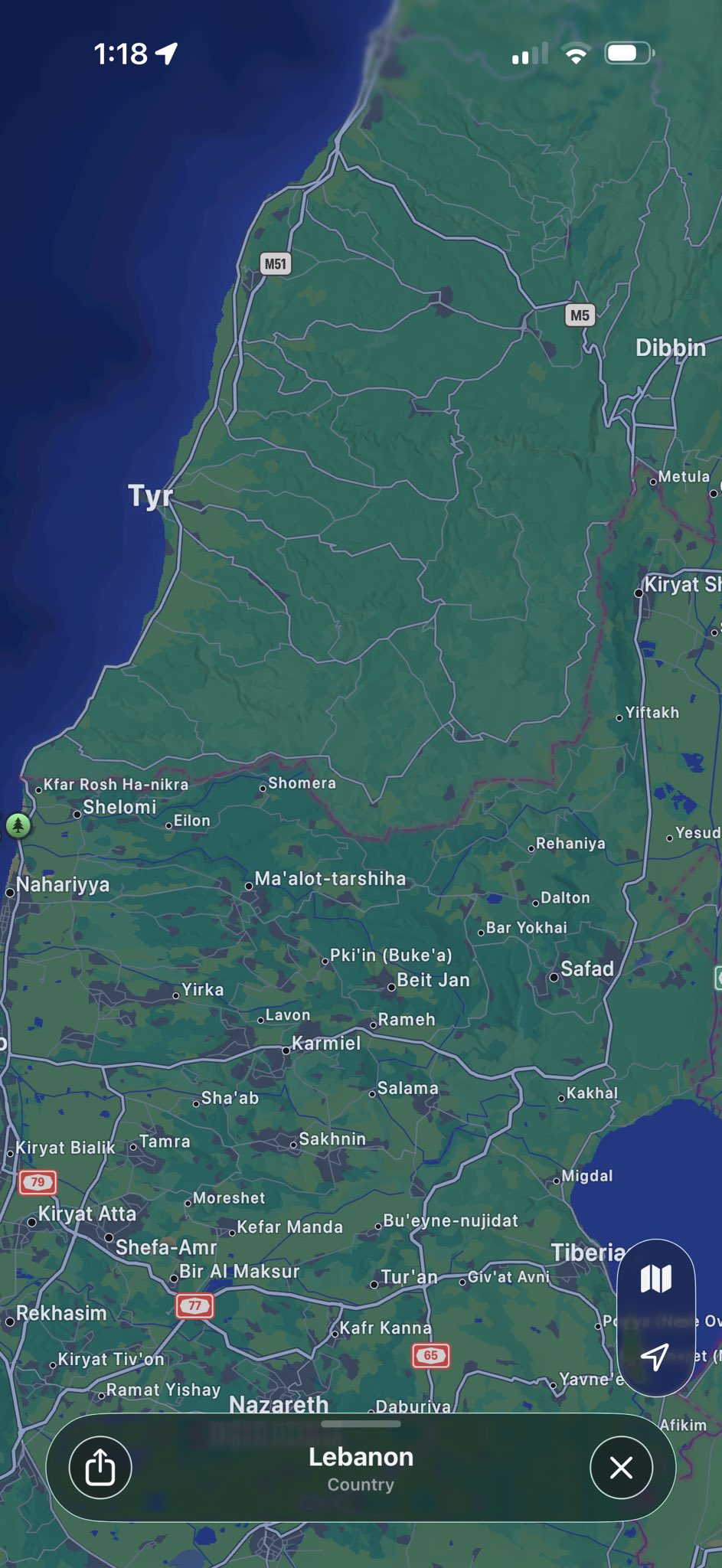 Content image for article: Apple Maps Dituding Hapus Nama Kota di Lebanon, Picu Kontroversi Global