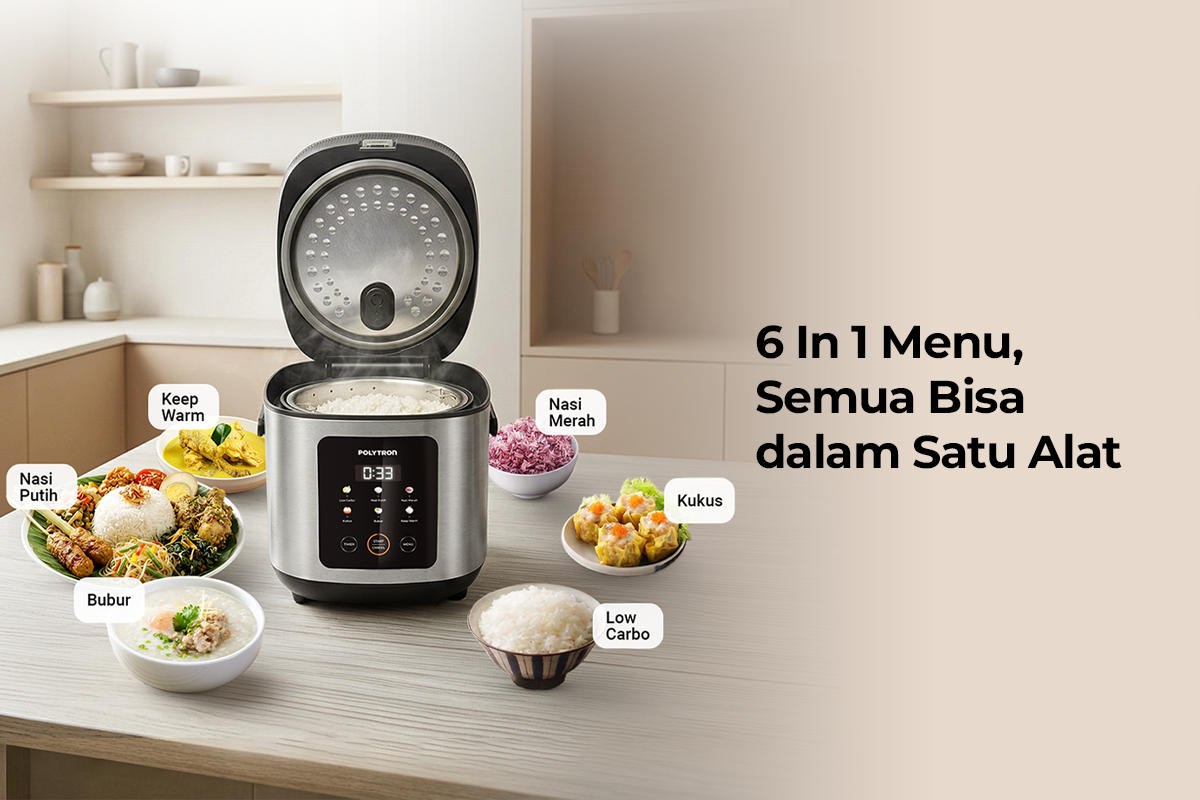 Polytron Hadirkan Rice Cooker Low Carbo, Solusi Makan Nasi Lebih Sehat