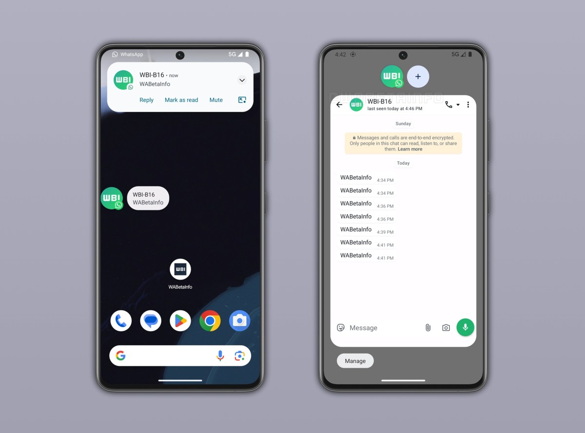 WhatsApp Uji Fitur Bubble Notifikasi di Android