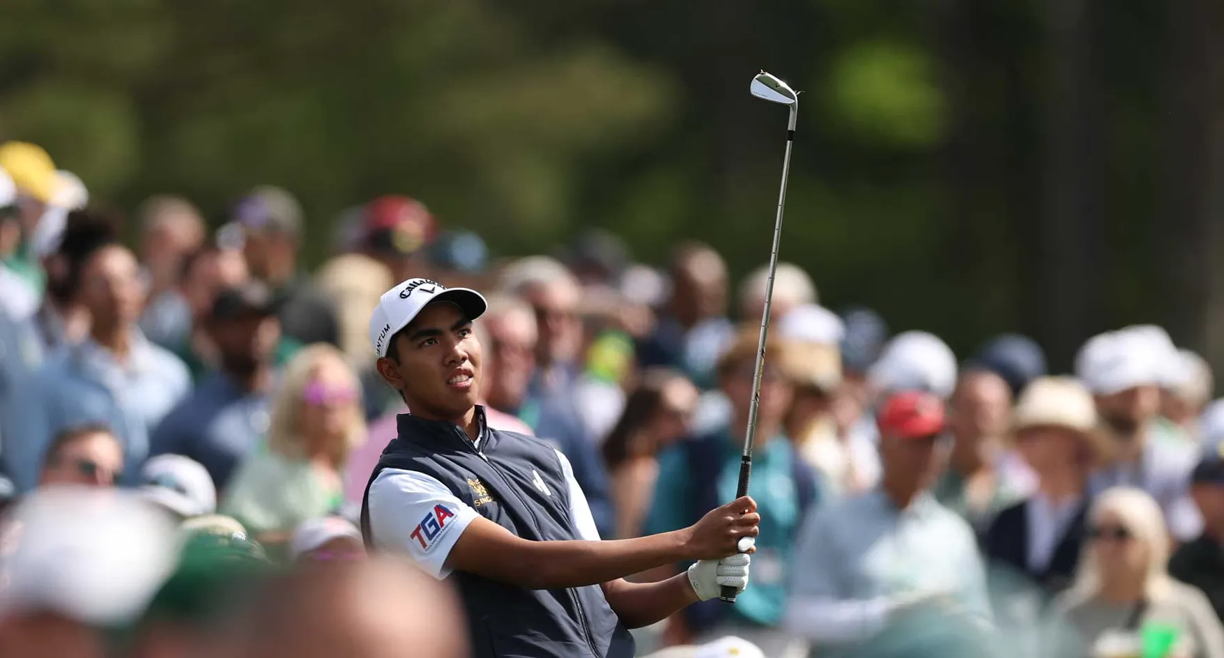 Fifa Laopakdee hits a shot at Augusta National